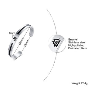 Punk Nordic Vikings Cuff Bangles Bracelets for Men