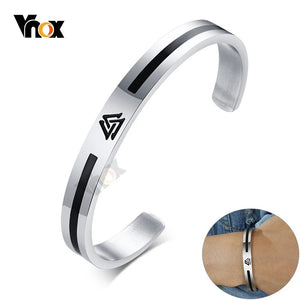 Punk Nordic Vikings Cuff Bangles Bracelets for Men