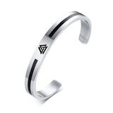 Punk Nordic Vikings Cuff Bangles Bracelets for Men