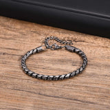Rock Punk Stainless Steel Chain Bracelet for Men