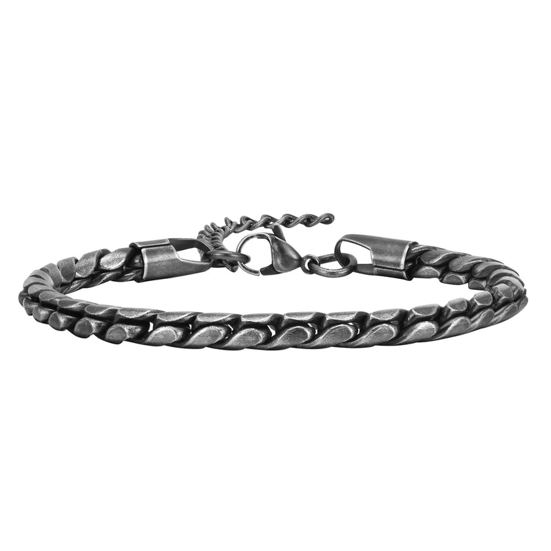 Rock Punk Stainless Steel Chain Bracelet for Men