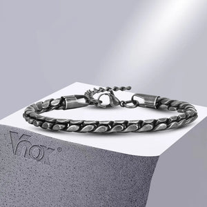 Rock Punk Stainless Steel Chain Bracelet for Men