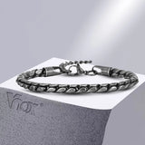 Rock Punk Stainless Steel Chain Bracelet for Men