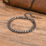 Rock Punk Stainless Steel Chain Bracelet for Men