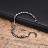Rock Punk Stainless Steel Chain Bracelet for Men
