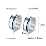 Small Stainless Steel Hoop Earring for Women Men