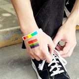 Rainbow Silicone Bangle LGBTQ Pride Wristband