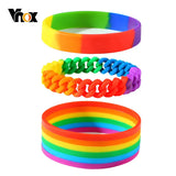 Rainbow Silicone Bangle LGBTQ Pride Wristband