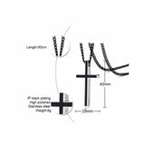 Bible Cross Pendant Philippians 4:13 Necklace