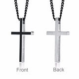Bible Cross Pendant Philippians 4:13 Necklace