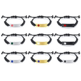 Stainless Steel Medical Alert ID Bracelet for Women Men Kids
