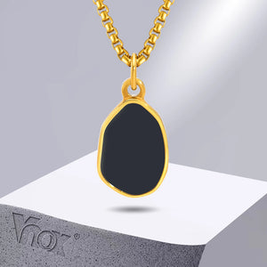 Geometric Pendant Necklaces Stainless Steel Chain Jewelry