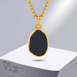 Geometric Pendant Necklaces Stainless Steel Chain Jewelry
