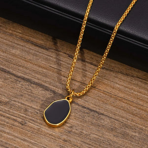 Geometric Pendant Necklaces Stainless Steel Chain Jewelry