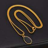Geometric Pendant Necklaces Stainless Steel Chain Jewelry