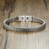 Men's Stainless Steel Wheat Link Bracelet