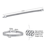 Men's Stainless Steel Wheat Link Bracelet