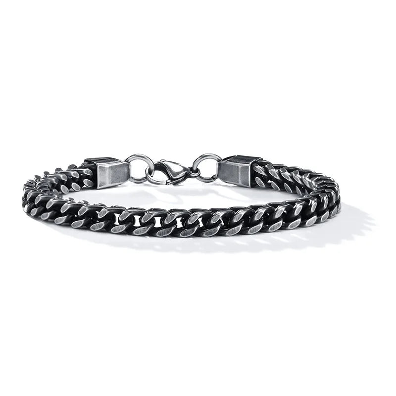 Men's Stainless Steel Wheat Link Bracelet