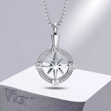 Stylish Navigation Compass Necklace for Men Women