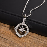 Stylish Navigation Compass Necklace for Men Women