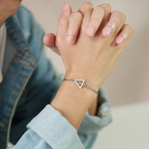 Stylish Punk Triangle Charm Bracelets for Men Women