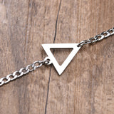 Stylish Punk Triangle Charm Bracelets for Men Women