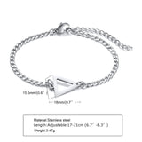Stylish Punk Triangle Charm Bracelets for Men Women