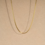 Square Snake Chain Necklace, Stylish Unisex Jewelry