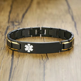 TYPE 2 Diabetes Medical Alert ID Bracelets for Men