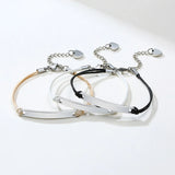 Personalized Bracelets for Women Sisters Stainless Steel Heart Charm BFF Jewelry