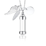 Hourglass Glass Urn Cremation Necklace for Ashes Jewelry Love Keepsake