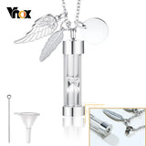 Hourglass Glass Urn Cremation Necklace for Ashes Jewelry Love Keepsake