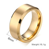 8.0mm Tungsten Wedding Ring for Men Classic Jewelry