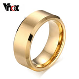 8.0mm Tungsten Wedding Ring for Men Classic Jewelry