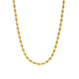 Rugby Balls Beads Chain Choker Necklace, 18K Stainless Steel Collar