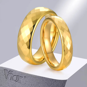 Tungsten Wedding Rings, Rhombus Finger Band, 4mm/6mm, Men Women Promise Jewelry