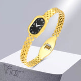 Stainless Steel Watch Shaped Bangle for Women