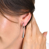 Water Drop Earrings for Women Men, Stainless Steel Clip Ear Accessory