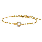 Metal Paperclip Chain Bracelet with Charms