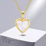 Heart Locket Necklace, Stainless Steel Photo Frame Pendant