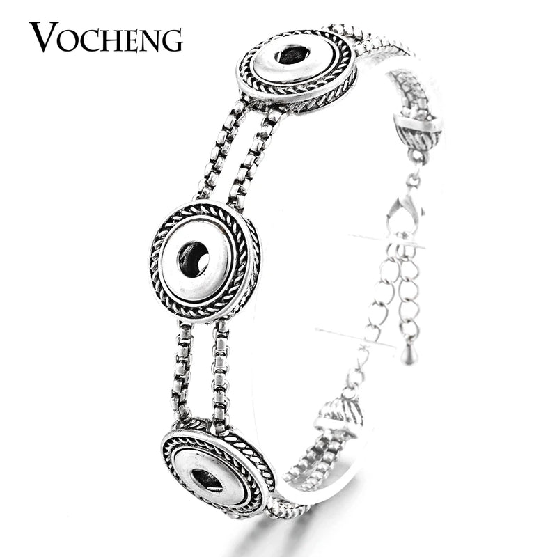 Vocheng 12mm Snap Button Chain Bracelet NN-391