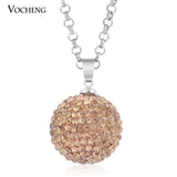 Vocheng Mexican Chime Necklace Crystal Pendant Stainless Steel Chain VA-190