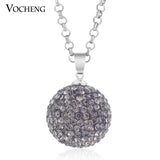 Vocheng Mexican Chime Necklace Crystal Pendant Stainless Steel Chain VA-190