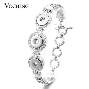 Vocheng Petite 12mm Snap Button Chain Toggle Bracelet NN-456