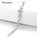 Vocheng Petite 12mm Snap Button Chain Toggle Bracelet NN-456
