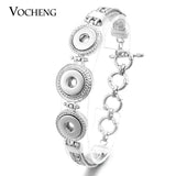 Vocheng Petite 12mm Snap Button Chain Toggle Bracelet NN-456