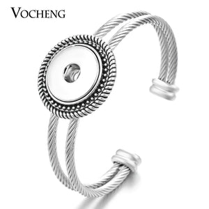 Vocheng Snap Button Rope Bangle for 18mm Charm