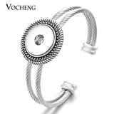 Vocheng Snap Button Rope Bangle for 18mm Charm