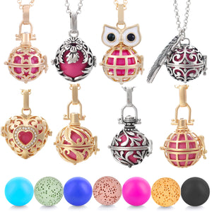 Vocheng Pregnancy Angel Ball Locket Pendant Necklace for Aroma Oil Diffuser