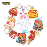 Vograce Cartoon Holographic Charms Acrylic Keychain Anime